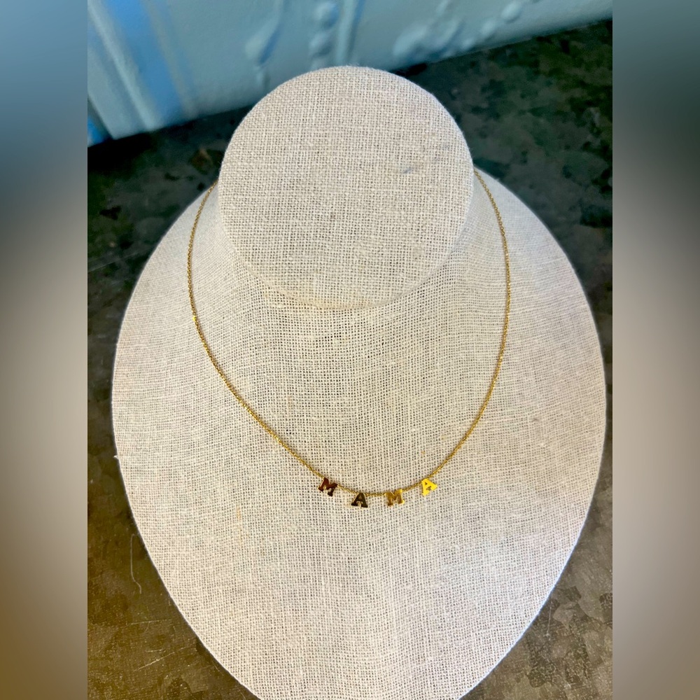 BaubleBar 14 K Gold 'Mama' Necklace